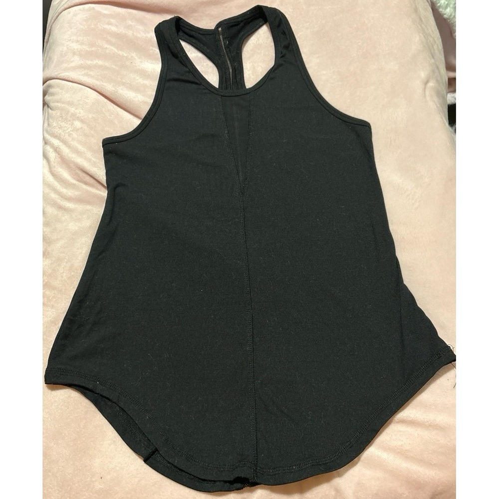 Zyia Active Women's Effortless Black Mesh‎ Active Tank, XS